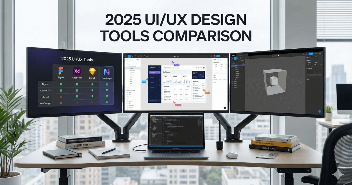 "2025 UI UX design tools comparison – best UI UX software for designers"