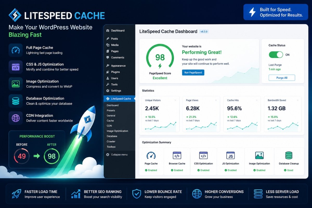 LiteSpeed Cache Dashboard