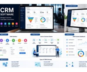 CRM software dashboard interface