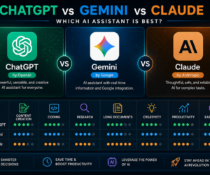 ChatGPT vs Gemini vs Claude AI assistant comparison dashboard